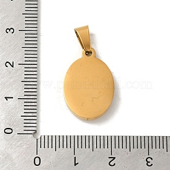 Pendentifs en acier inoxydable 304 avec placage ionique (IP)&nbsp;STAS-C103-03G-06