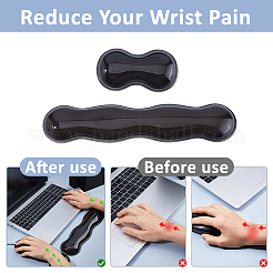 2 reposamuñecas de silicona para teclado de 2 estilos&nbsp;AJEW-FH0007-62A