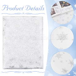 Nylongewebe mit Schneeflockenmuster&nbsp;DIY-WH0084-85A