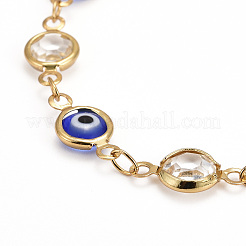 Pulseras de eslabones de latón&nbsp;BJEW-JB06178