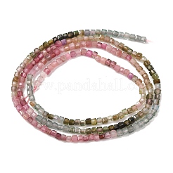 Colliers de perles de tourmaline multicolores naturelles&nbsp;G-D110-B02-02