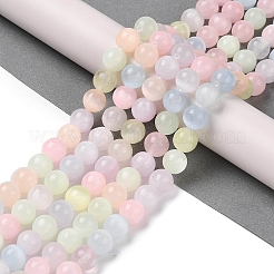 Fili di perline di selenite naturale color macaron&nbsp;G-Q162-A01-02C-02