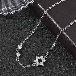 Braccialetti in ottone con micro pavé di zirconi trasparenti&nbsp;BJEW-E114-01A-P
