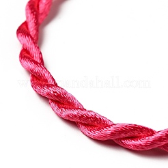 Nylon Rattail Satin Cord Armband machen&nbsp;AJEW-JB00019