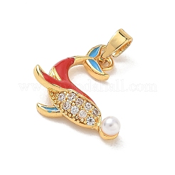 Pendentifs d'émail en laiton &nbsp;RB-CBA2CEF-01G-01