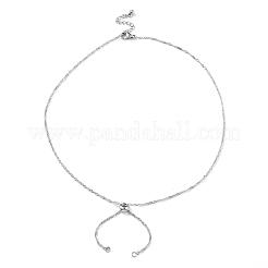 Herstellung einer Singapur-Kette aus Edelstahl 304&nbsp;AJEW-JB01333-02