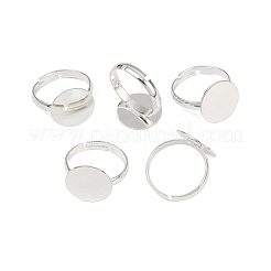 Ottone basi anello pad&nbsp;KK-EC022-14mm-S-RS