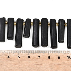 Natürliche Shungit Perlen Stränge&nbsp;G-F829-A06-01