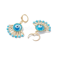Orecchini leberback fatti a mano con malocchio in lume&nbsp;EJEW-MZ00352-05