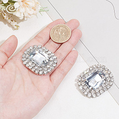 Legierte Strass-Schuhdekorationen&nbsp;FIND-WH0126-417C