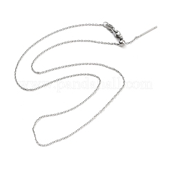 Colliers à chaîne réglable en acier inoxydable 304&nbsp;NJEW-K270-03P