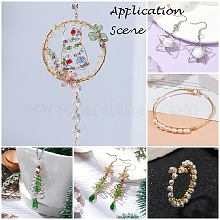 6 rollo de alambre de cobre redondo de 6 colores para hacer joyas&nbsp;CWIR-NH0001-03B-0.4mm
