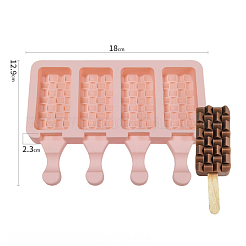 Rechteckige Eiscreme-Silikonformen in Lebensmittelqualität zum Selbermachen&nbsp;DIY-D062-05C