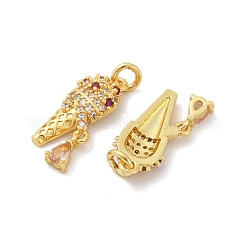 Colgante micropavé cubic zirconia de latón&nbsp;KK-U073-09G