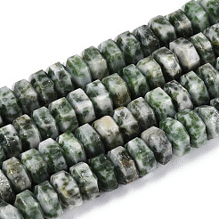 Natürliche grüne Fleck Jaspis Perlen Stränge&nbsp;G-N357-14A-08