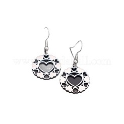 Pendientes colgantes de acero inoxidable 304 para mujer&nbsp;WGBEF1B-01