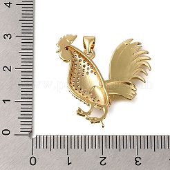 Cremagliera placcatura micro ottone spianare pendenti zirconi&nbsp;ZIRC-F142-53G