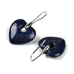Lapis naturali orecchini ciondola lazuli&nbsp;EJEW-C119-03P-05