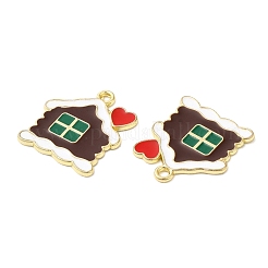 Noël pendentifs émail en alliage&nbsp;LS-ENAM-D050-13C-01G