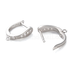 925 orecchini a monachella in argento sterling placcato rodio anti-ossidazione&nbsp;STER-NH0012-01P
