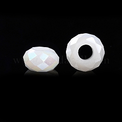 Imitation jade perles de verre européennes&nbsp;GPDL-N005-B14mm-A01