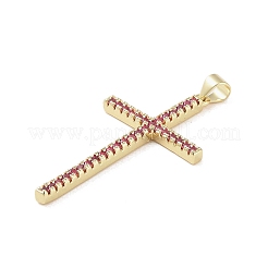 Echte 18 Karat vergoldete Messing Micro Pave Zirkonia Anhänger&nbsp;KK-A209-21G