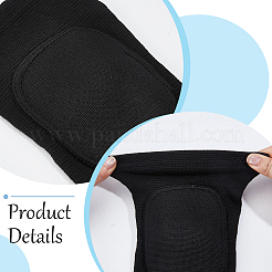 Genouillères de sport en éponge et polyester pour le yoga&nbsp;AJEW-WH20054-202B-02