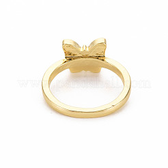 Emailleringe aus hellgoldener Legierung&nbsp;RJEW-Q163-004-RS