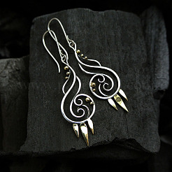 Spiralförmige Ohrhänger aus Legierung&nbsp;FS-WG8B3F2-01