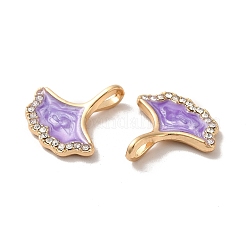 Colgante de rhinestone de aleación de chapado en rack&nbsp;ENAM-O050-01G-01