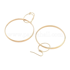 Orecchini pendenti in acciaio inossidabile 304 con placcatura ionica (ip) per donna&nbsp;EJEW-G397-07G