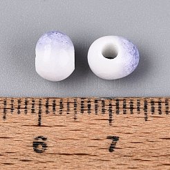 Perles de porcelaine de craquements main&nbsp;PORC-Q008-06A-04