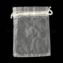 Rectangle organza sacs à cordon&nbsp;CON-PW0001-054C-18