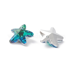 Charms in vetro galvanizzato&nbsp;X-GLAA-H101-B-04