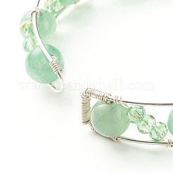 Conjunto de brazaletes curativos de reiki con cuentas de piedras preciosas mixtas naturales y sintéticas para niñas y mujeres&nbsp;X1-BJEW-TA00023