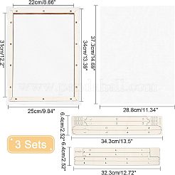 Zusammengebauter Papierherstellungsrahmen aus Lindenholz&nbsp;DIY-WH0001-73D