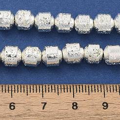 Galvanisierte natürliche Lavasteinperlenstränge&nbsp;G-L606-B02-01F