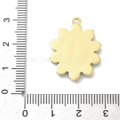 Pendentifs en acier inoxydable 304 émaillé avec strass en cristal&nbsp;STAS-G371-03G-02