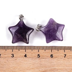 Pendentifs en améthyste naturelle&nbsp;G-Q172-09P-07