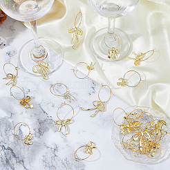 24 Stück 12 Stile Bowknot Legierung Emaille Charms&nbsp;AJEW-HY00016