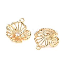 Pendentifs en laiton zircon cubique transparent&nbsp;KK-K351-73G