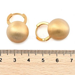 Orecchini a cerchio rotondi in ottone per donna&nbsp;EJEW-U055-06G