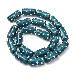 Perline irregolari fatte a mano in lampwork&nbsp;LAMP-G170-01B-14