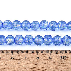 Handgefertigte Stränge aus Folien-Bunte Malereiperlen&nbsp;FOIL-K003-06A-14