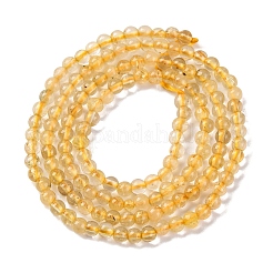 Oro naturale perle di quarzo rutilato fili&nbsp;G-A235-B06-01