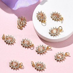 Pendentifs en laiton Shegrace sertis de micro-pavés de zircone cubique&nbsp;XGRQ2O533-446A-G