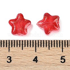 Perle di vetro smerigliato verniciato a spruzzo trasparente&nbsp;GLAA-NH0003-01I