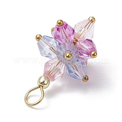 5 pz pendenti acrilici a forma di fiore&nbsp;PALLOY-JF03056