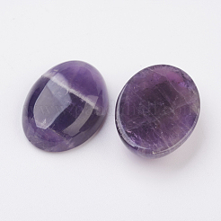 Cabochon fond plat en améthyste naturelle&nbsp;G-G741-22x30mm-17