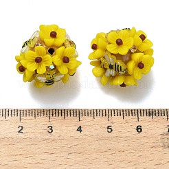 Polymer Clay Strassperlen mit Harz&nbsp;X-RESI-Z045-04